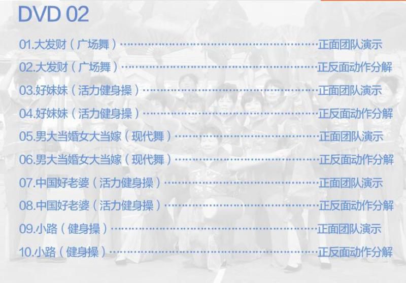 正版楊麗萍廣場舞教學視頻教程碟子中老年健身操2DVD光盤光碟片